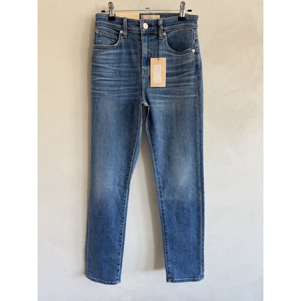 $260 CQY DESIGNER WOMENS JAPANESE DENIM HIGH RISE STRAIGHT BFF JEANS Women’s 25